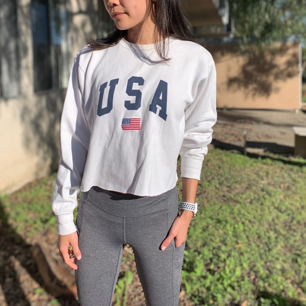 Brandy Melville cropped hoodie